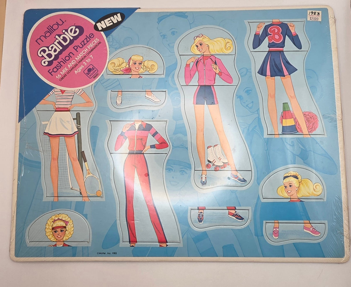 1983 Barbie Dress-Up Puzzles